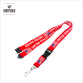 Venta al por mayor correa de cuello personalizada Lanyard dos gancho de tarjeta de Lanyard